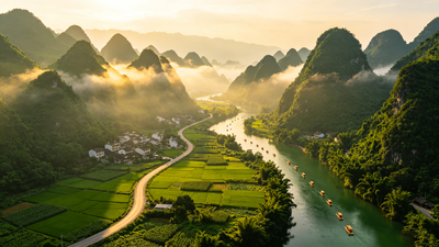 5 - day and 4 - night classic private small group tour of Guilin's landscapes